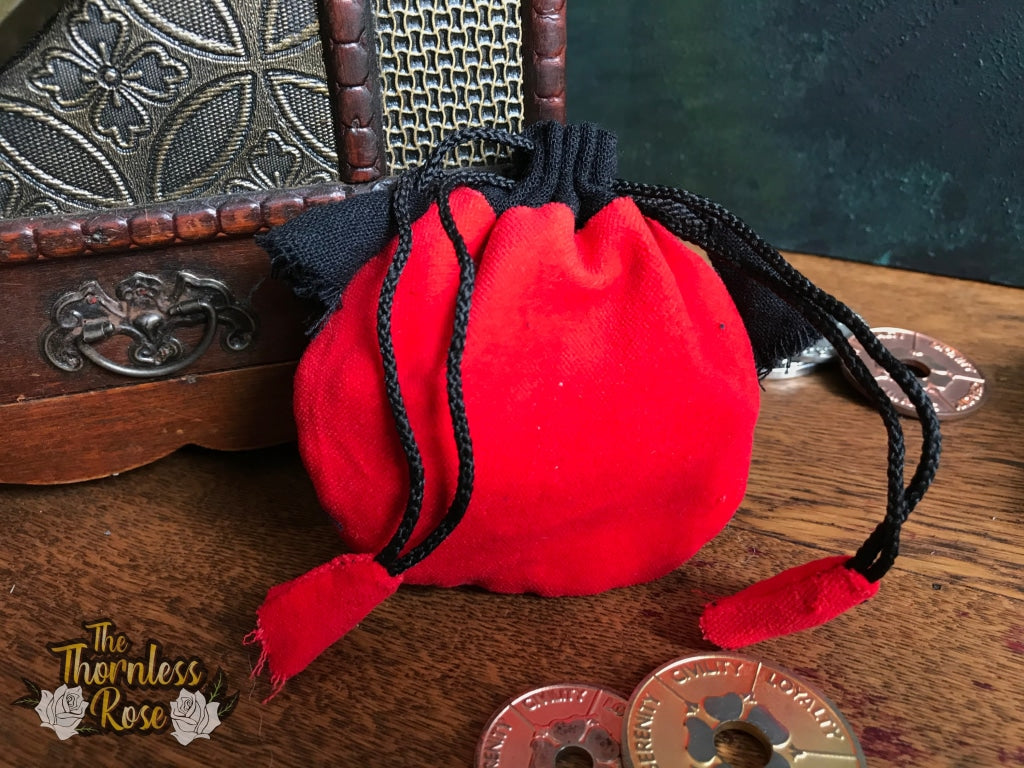 Velvet Drawstring Pouches Red Pouch