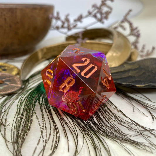 Red Copper Chromatic Chonk 33mm D20 (Copy)