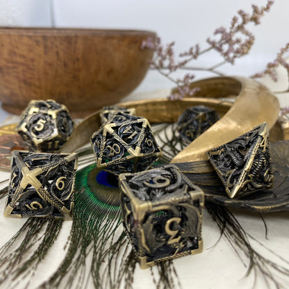 Hollow Metal Dragon Dice