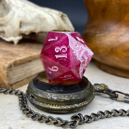 Raspberry Ripple 30mm Chonk D20