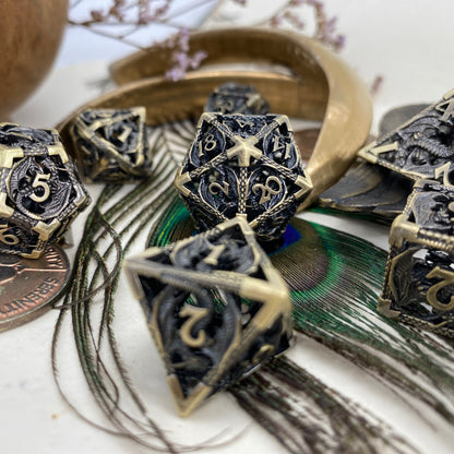 Hollow Metal Dragon Dice