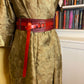 Red Leather Demi-Hero Belt (to fit 36-44 inches)