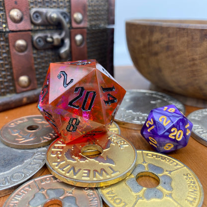 Red Chromatic Chonk 33mm D20