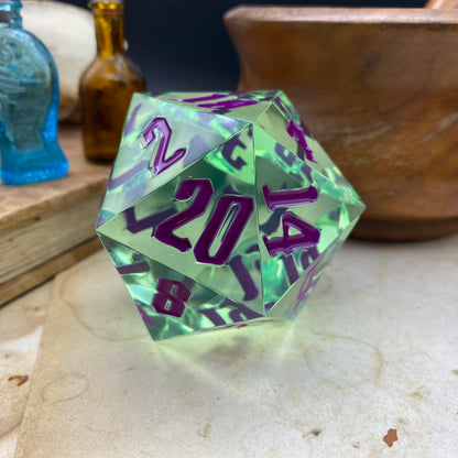 The Big One: Lime - 55mm Goliath D20