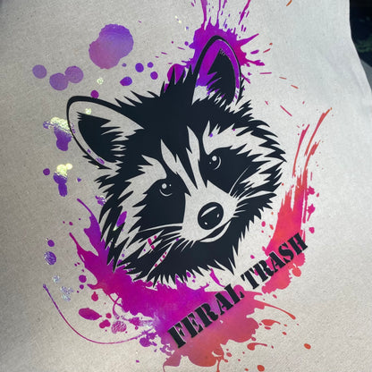 Feral Trash - Cotton Canvas Raccoon Tote Bag