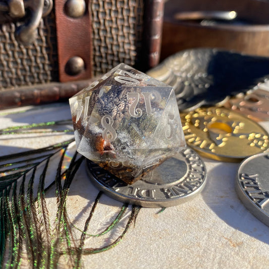 Winter Owlbear 30mm Chonk D20