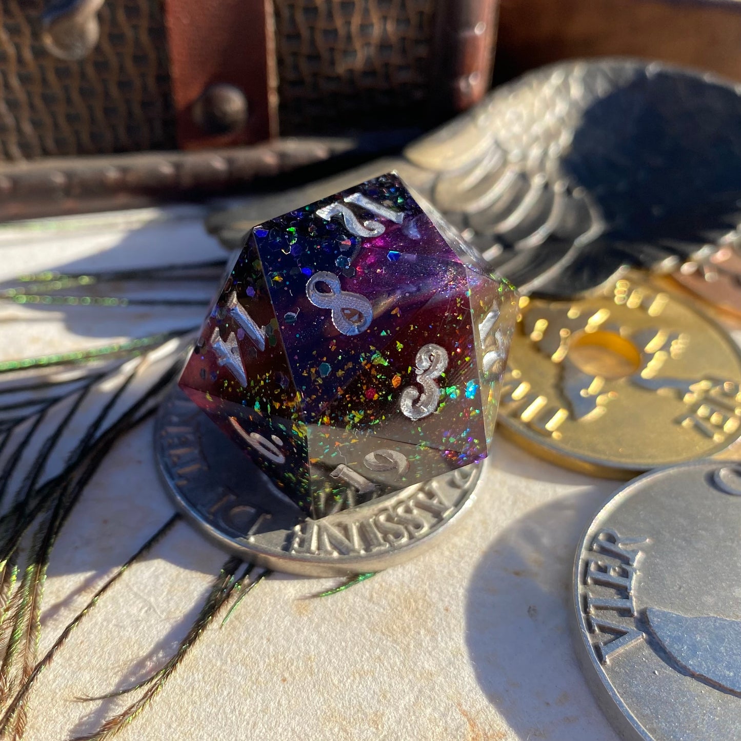 Glitter party 30mm Chonk D20