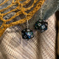 Mini Midnight D20 Earrings