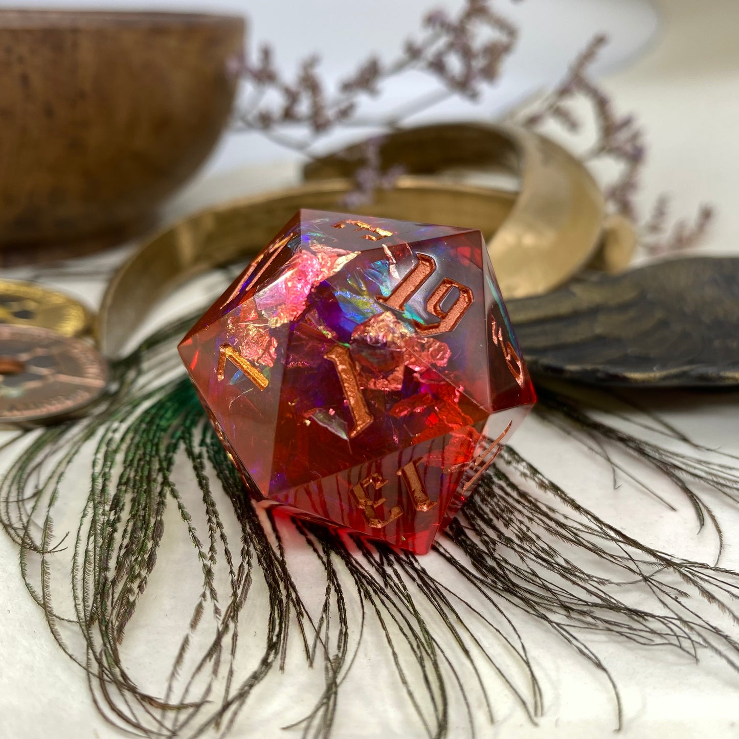 Red Copper Chromatic Chonk 33mm D20 (Copy)