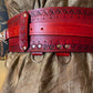 Red Leather Demi-Hero Belt (to fit 36-44 inches)
