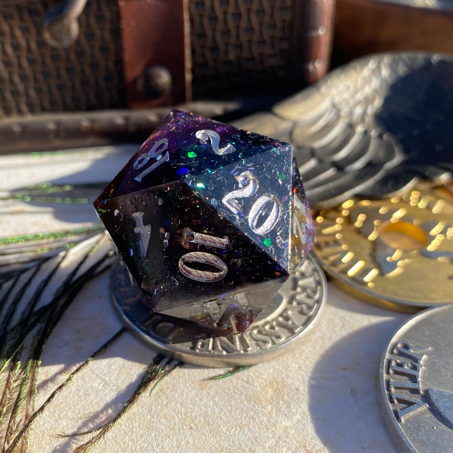 Glitter party 30mm Chonk D20