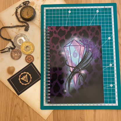 Crystal D6 Wire Bound A5 Notebook