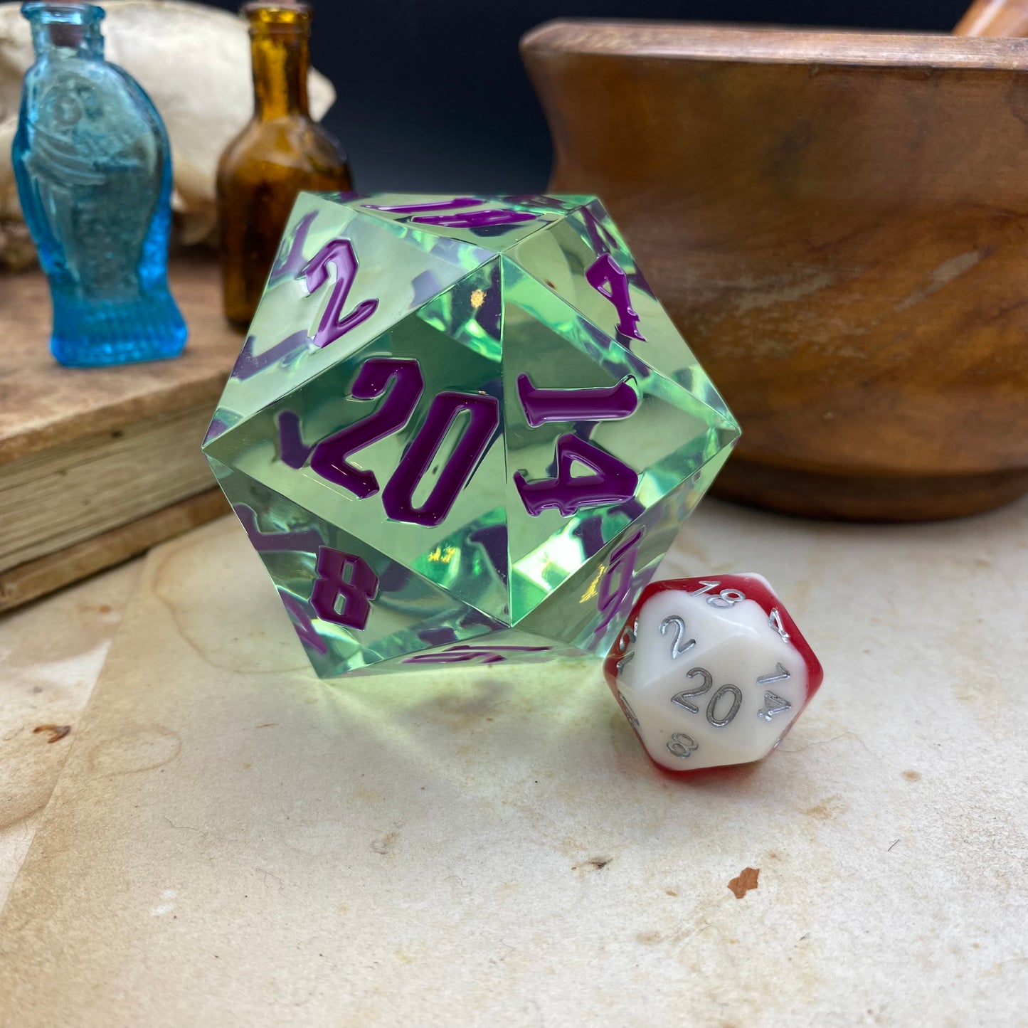 The Big One: Lime - 55mm Goliath D20