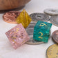 Crackle Effect Glass Dice - Mixed Colours