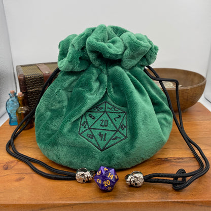 Green Flannel Bag of Holding - its got pockets!