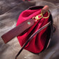 Leather Bark and Autumn Maple Leaf Bag (Red Body)