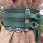 Green Snake Scale Double Strap Hero Belt (to fit 28-36 inches)