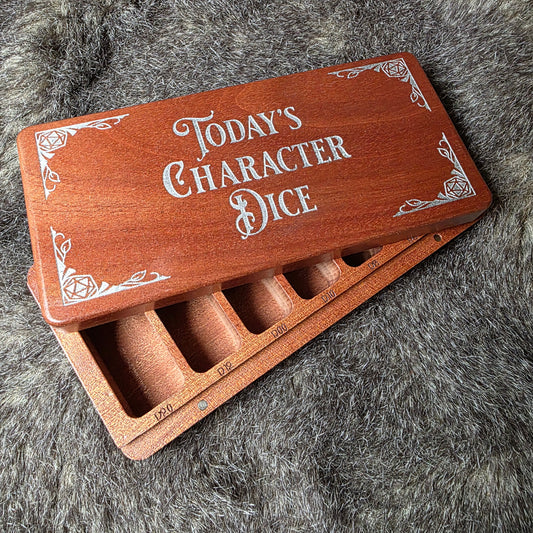 "Todays Character Dice" Sliding Dice Box