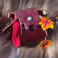 Leather Bark and Autumn Maple Leaf Bag (Red Body)