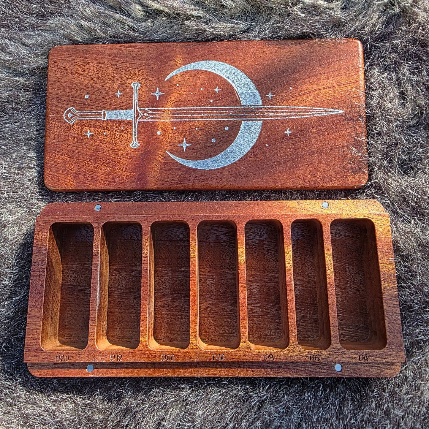 Moon Sword Sliding Dice Box