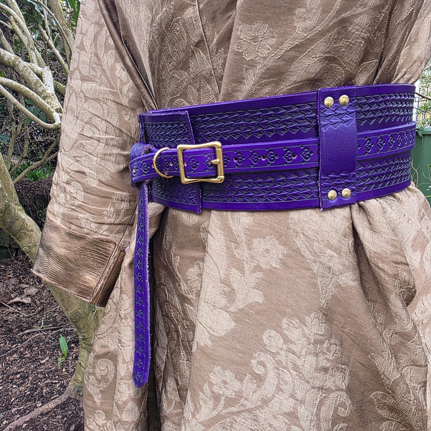 Dark Purple Scaled Hero Belt (to fit 34-42 inches)