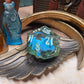 Dinosaur 30mm Chonk D20 - Bright Blue