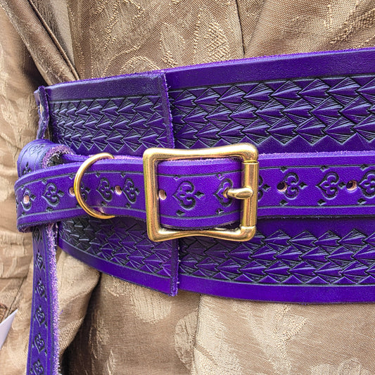 Dark Purple Scaled Hero Belt (to fit 34-42 inches)