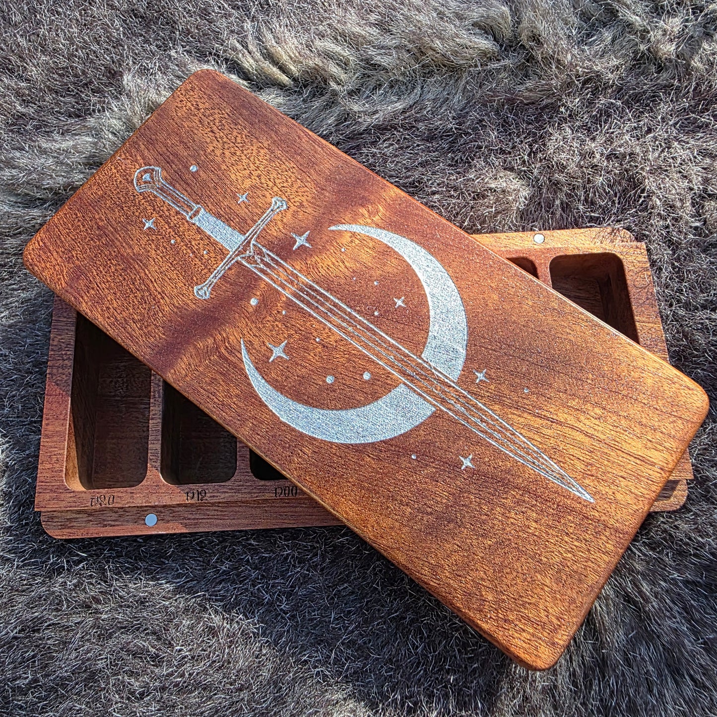 Moon Sword Sliding Dice Box