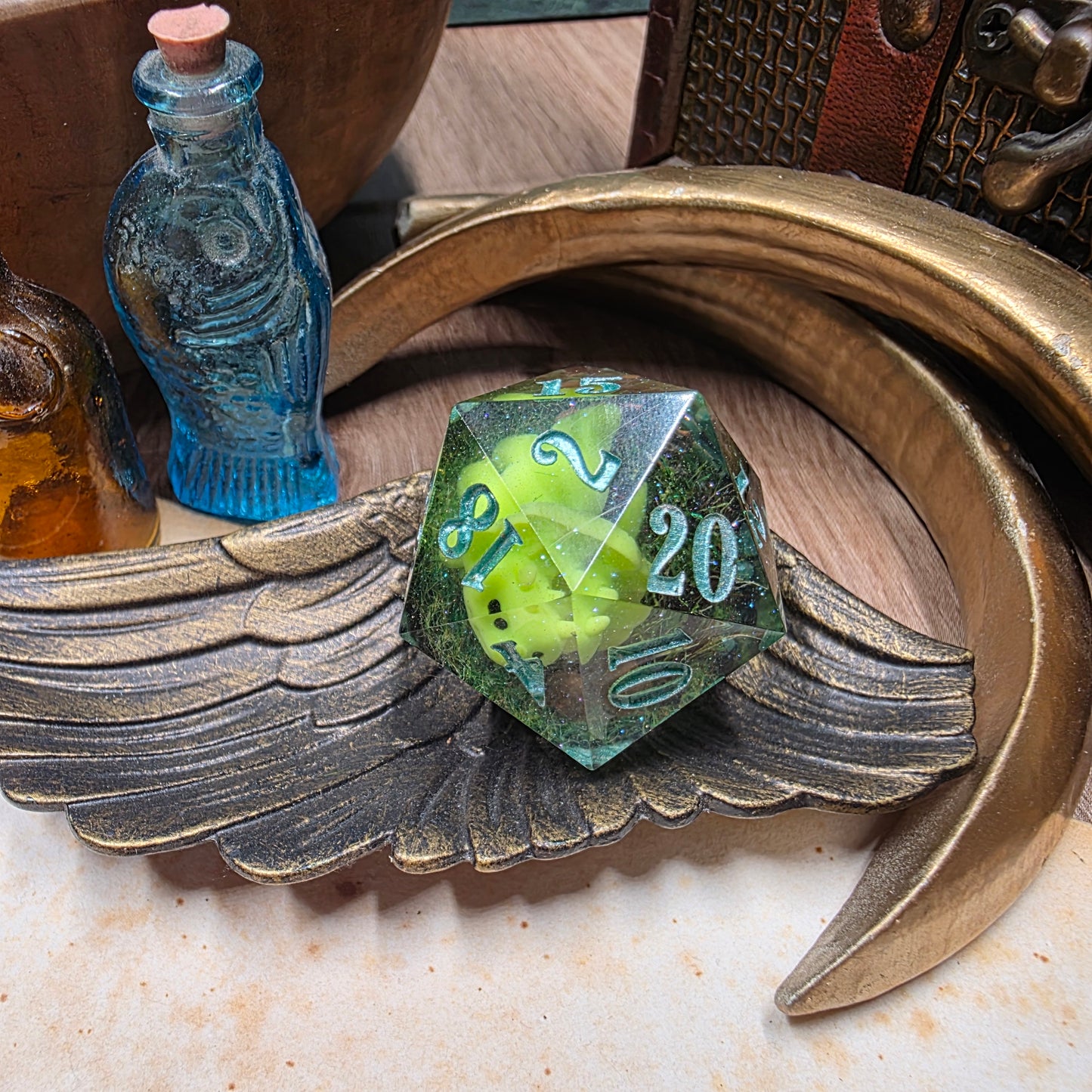 Dinosaur 30mm Chonk D20 - Green