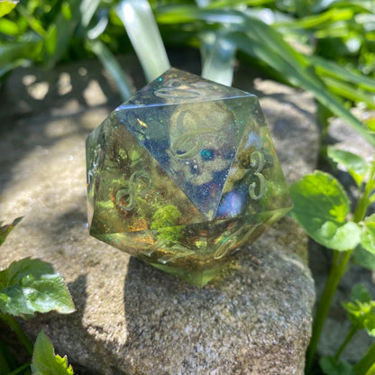 Watery Grave Goliath 50Mm D20 Handmade Dice