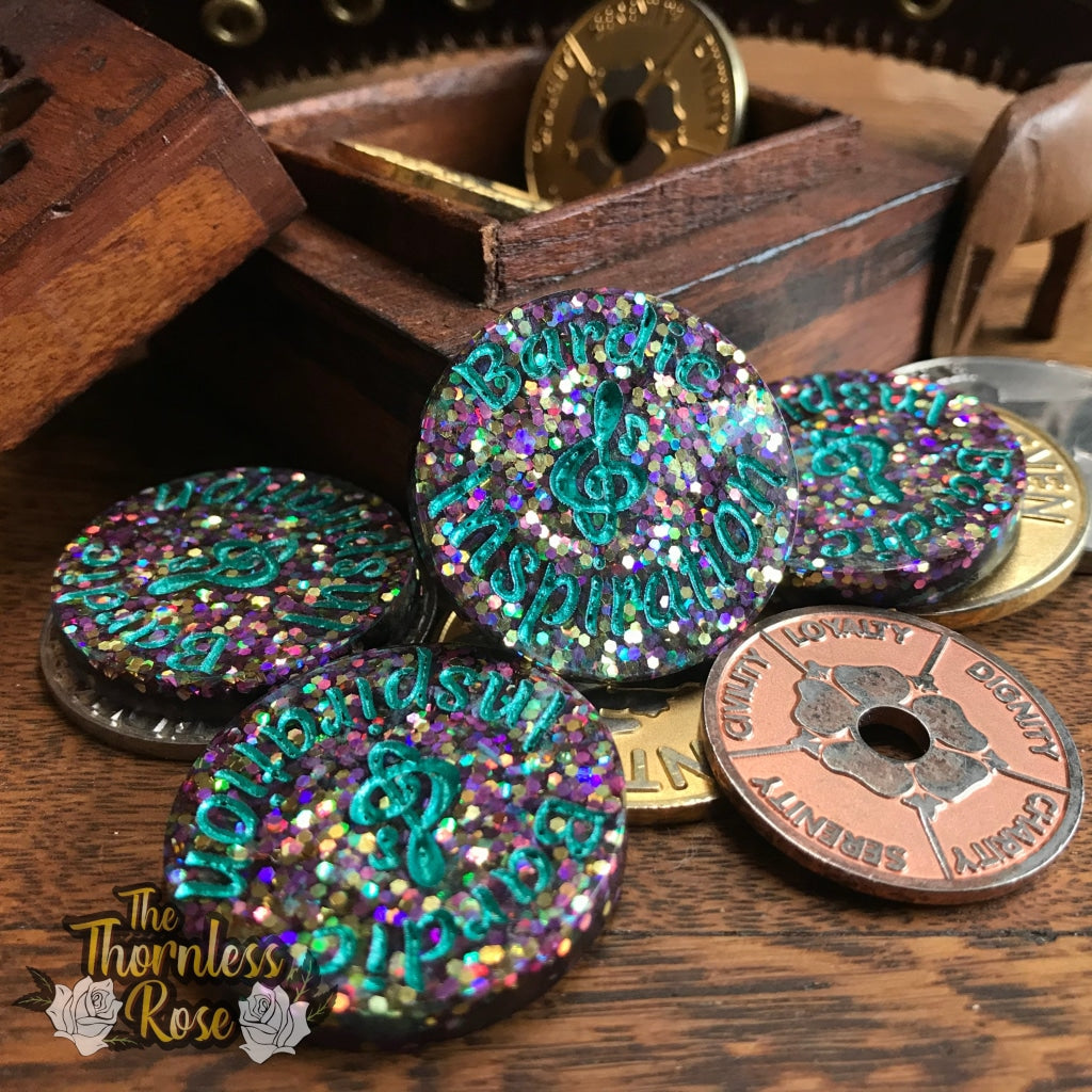 Bardic Inspiration Token Pink Holo Party Mix