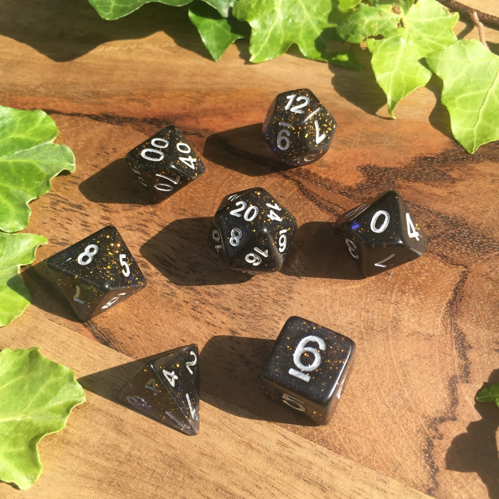 Blue Amber Standard Dice