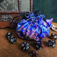 Brocade Bag Of Holding - Its Got Pockets! Blue/red Pouch