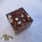 Brown Glitter Gift (Single D6S) Handmade Dice