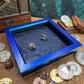 Displacer Hide Colour Shifting Leather And Wood Dice Rolling Tray Wooden