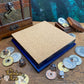 Displacer Hide Colour Shifting Leather And Wood Dice Rolling Tray Wooden
