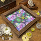 Galactic Dice Wood Rolling Tray Wooden