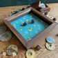 Hello Bees Wood Dice Rolling Tray (Green) Wooden