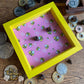 Hello Bees Wood Dice Rolling Tray (Pink) Wooden