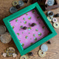 Hello Bees Wood Dice Rolling Tray (Pink) Wooden