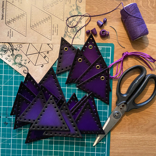 D20 Dice Bag Kit - Evil Queen Purple: Blank