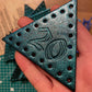 D20 Dice Bag Kit - Blue Glitter : Nat 20 panels