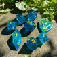 Blue Lime 8 Piece Set