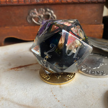 Silver Cat Terrarium: Goliath D20 (50mm)