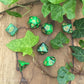 Marble: Green And Black Standard Dice