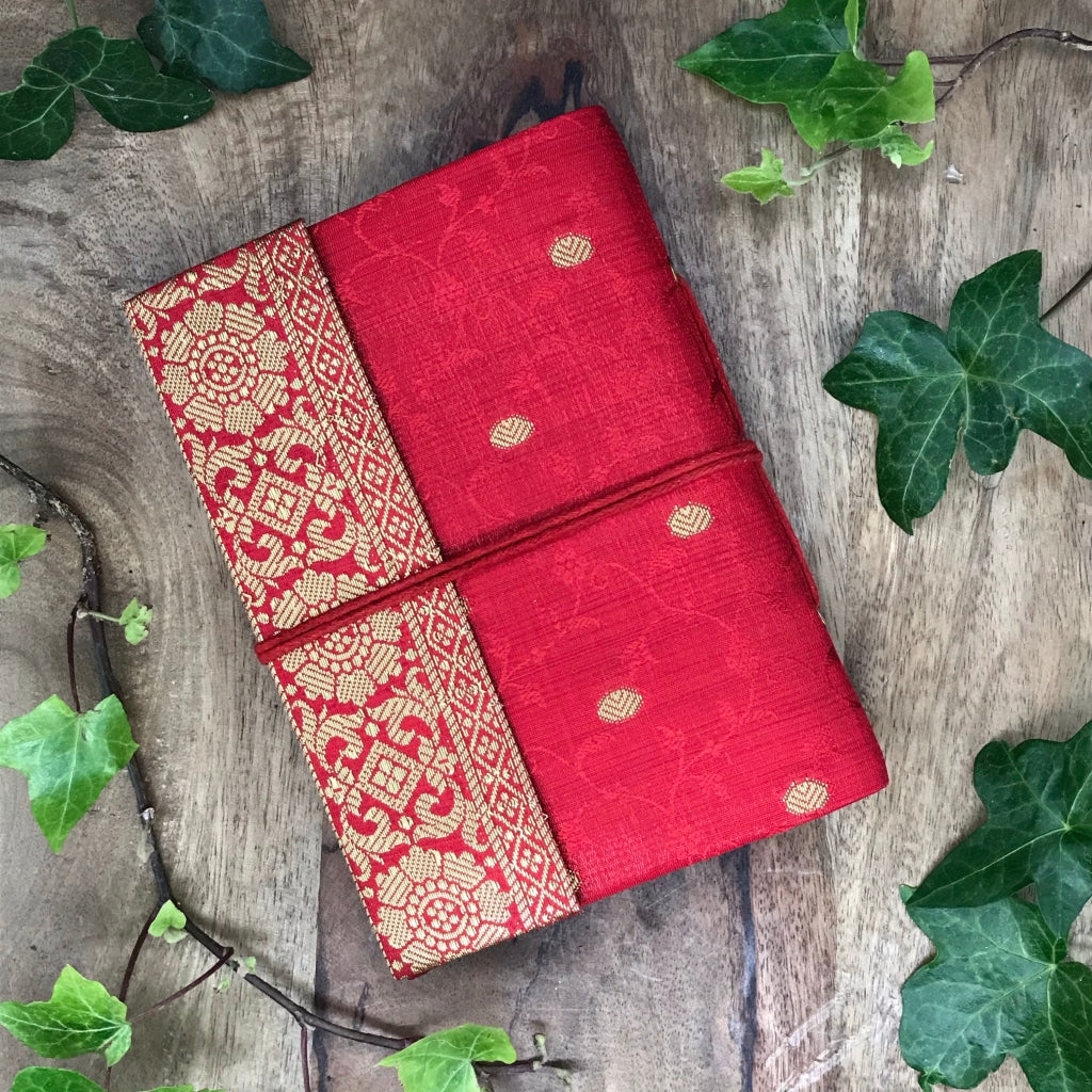 Medium Sari Notebook Red