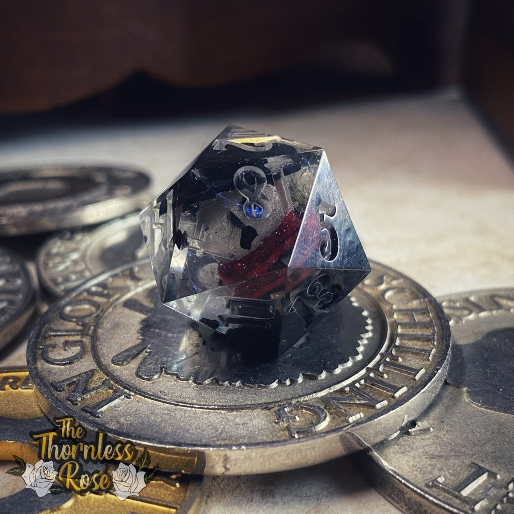 Plague Doctor D20 Handmade Dice