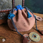 Plain Cotton Drawstring Pouches Brown Pouch