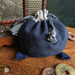 Plain Cotton Drawstring Pouches Navy Pouch