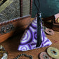 Swirl Pattern Pyramid Pouch Lilac/white